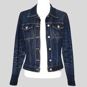 Vintage !!! 90's GUESS Women's Denim Jacket Size L